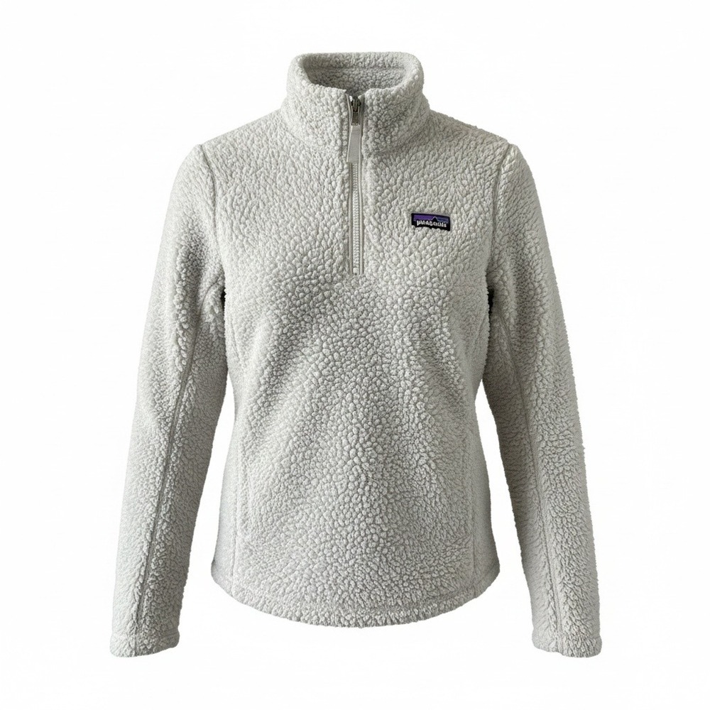 Patagonia Los Gatos Fleece Pullover Kids Large 12 Gray Quarter 1/4 Zip